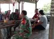 Koramil 06/TM Bersama Masyarakat Sei Meranti Gelar Kegiatan Komsos