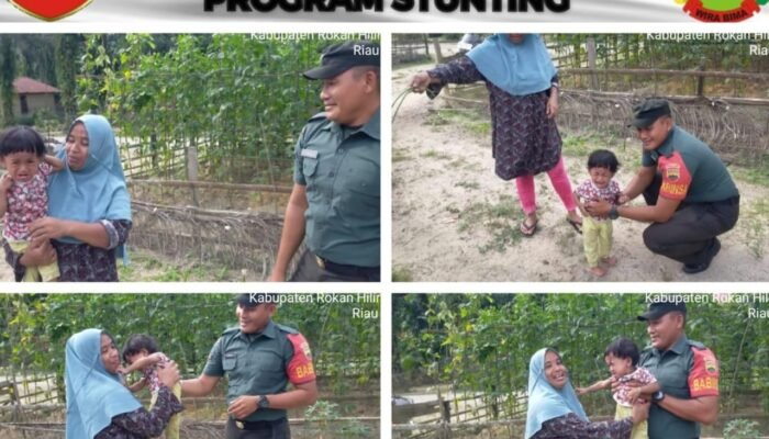 Koramil 0321-06/TM Melaksanakan Kegiatan Pendampingan Program Stanting di Kepenghuluan Sukajadi