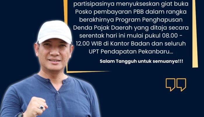 Posko Serentak Bapenda Pekanbaru Hari ini, Kumpulkan Milyaran Uang PBB Masyarakat, Akur Ucapkan Terimakasih