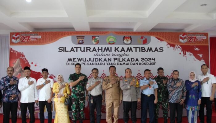 Sekdako Pekanbaru Indra Pomi Hadiri Silaturahmi Forkopimda Dalam Rangka Menyambut Pilkada 2024
