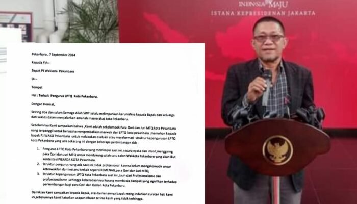 Ketua LPTQ Pekanbaru Diduga Lakukan Politik Praktis, Pemerhati Politik Yanto Situmeang Minta PJ Wako Pekanbaru Beri Sanki dan Evaluasi