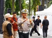 Tim Cooling System dan Brigade Polwan Ditlantas Polda Riau Sukseskan Kirab Pilkada 2024