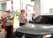 Ditlantas Polda Riau Terus Gesah Kampanye Kamseltibcarlantas, Kali Ini Sasarannya di Tol Pekanbaru-Dumai