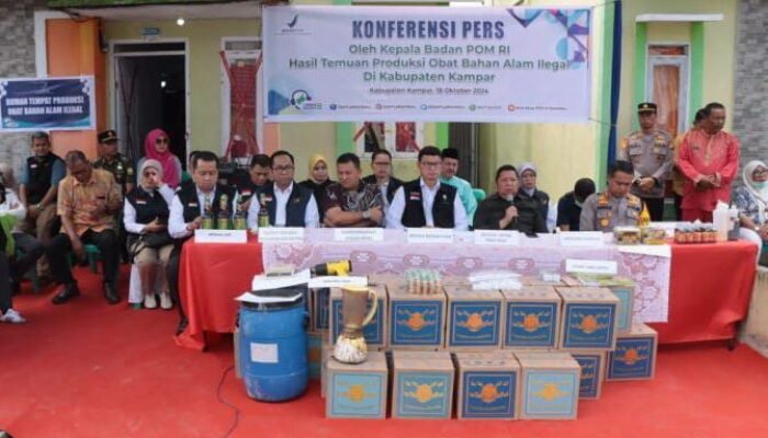 Kapolres Kampar Hadiri Pers Realese BPOM RI di Rimbo Panjang