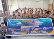 Ditlantas Polda Riau Gencarkan Sosialisasi Safety Riding dan Kamseltibcar Lantas di SMK 3 Mandau