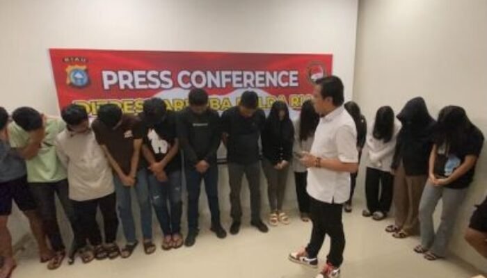 Pesta Narkoba di Hotel, 21 Remaja di Amankan Ditresnarkoba Polda Riau