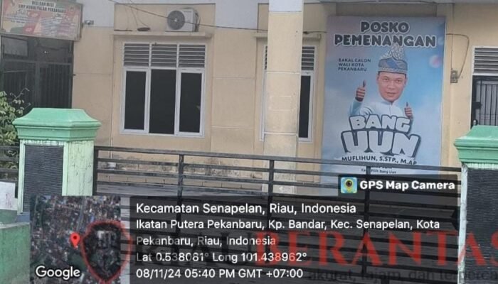 Diduga Melanggar, APK Paslon Walikota Pekanbaru di Lingkungan Pendidikan Berdiri Kokoh