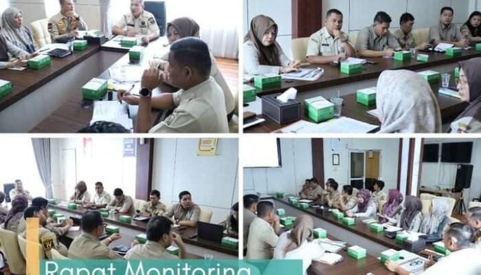 Kabapenda Pekanbaru Dr Alek Kurniawan Pimpin Rapat Monitoring dan Evaluasi kinerja SDT PBB Buku 4 dan 5