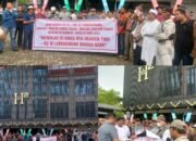 Tolak Keberadaan THM H2, Puluhan Warga dan Jamaah Mesjid Lakukan Aksi Unjukrasa