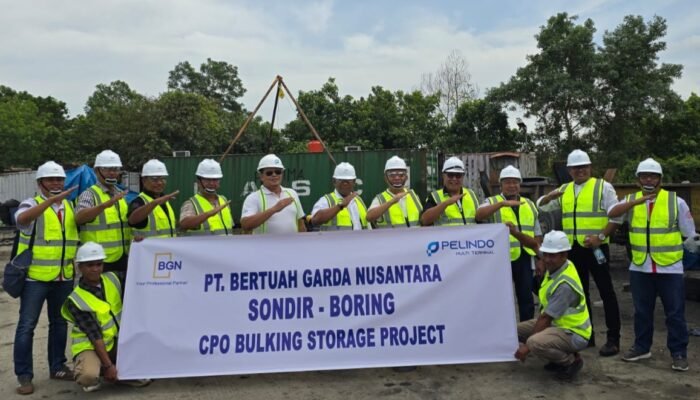 Bangun Tangki Timbun CPO di Perawang, PT BGN Mengawali Kegiatan dengan Sondir Boring