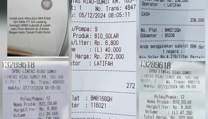 Penyalagunaan BBM Bersubsidi, PT. Global Arrow Diduga Kuras BBM Subsidi, Rugikan Masyarakat!