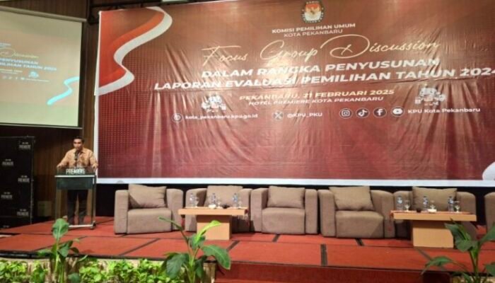 KPU Pekanbaru Gelar FGD Penyusunan Laporan Evaluasi Pemilihan Tahun 2024