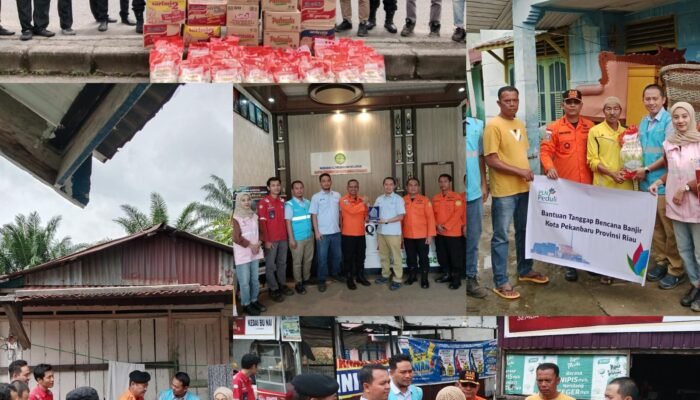 PLN Peduli, PT PLN Nusantara Power UP Tenayan Salurkan Bantuan Sembako Kepada Korban Terdampak Banjir Rumbai bersama BASARNAS Pekanbaru