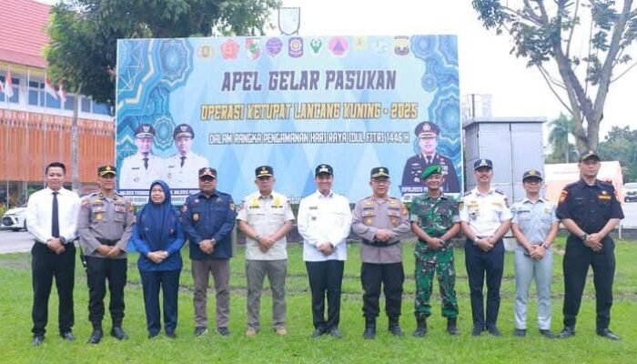 Wawako Pekanbaru Pimpin Apel Pasukan Operasi Ketupat Lancang Kuning 2025
