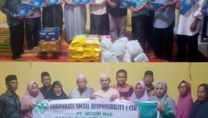 PT Musim Mas Gelar Safari Ramadhan Buka Puasa Bersama Sekaligus Serahkan 50 Paket Sembako