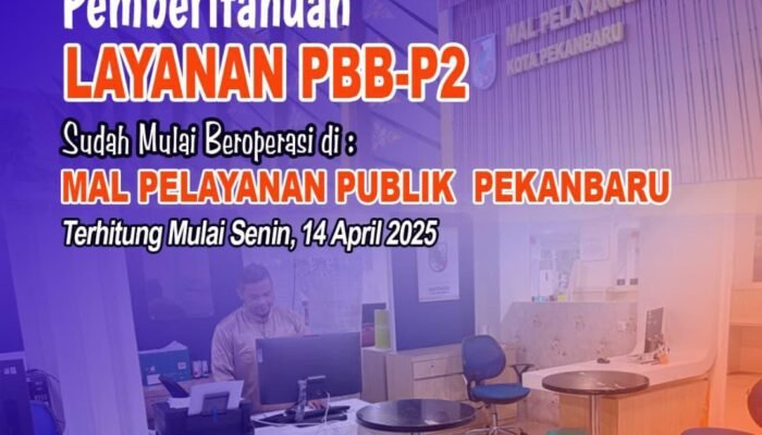 Permudah Pelayanan Bagi Masyarakat, Bapenda Pekanbaru Akan Kembali Beroperasi di MPP Senin Esok