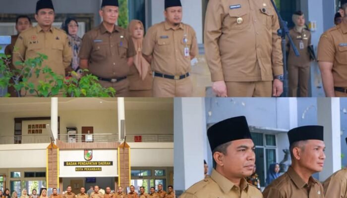 Wawako Pekanbaru Pimpin Upacara dan Tinjau Pelayanan di Bapenda, Alek Kurniawan : Pelayanan Sudah Lebih Baik, dan Kita Akan Siapkan Fasilitas Pendukung Lainnya