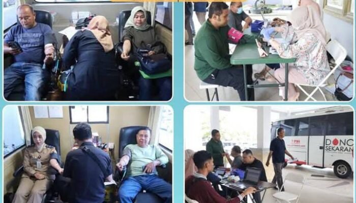 Kegiatan Rutin Tahunan, Bapenda Pekanbaru bersama PMI Gelar Donor Darah