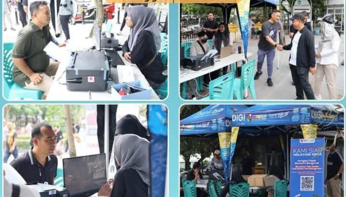 Permudah Masyarakat Bayar Pajak, Lapak Darling Bapenda Pekanbaru Sapa Warga di CFD