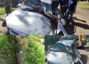 Truck Terbalik Timpa Mobil Mini Yang Ingin Mengantar Tabung Oksigen Untuk Abangnya di Jalin Bragas – Simangambat, Anggota DPRD Paluta Hafrino Minta Perusahaan dan Pemkab Segera Memperhatikan dan Memperbaiki Kondisi Jalan yang Memprihatinkan