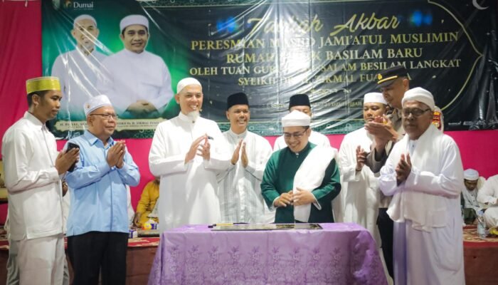 Tuan Guru Babussalam Besilam Langkat Resmikan Masjid Jami’atul Muslimin Rumah Suluk Basilam Baru, Wako H Paisal: Dumai Kini Punya Ikon Wisata Religi Kebanggaan