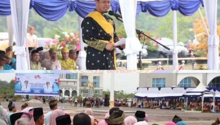 Pimpin Upacara HUT Pekanbaru ke-241, Agung Nugroho Komit Perbaiki Kinerja ASN dan Insfrastruktur