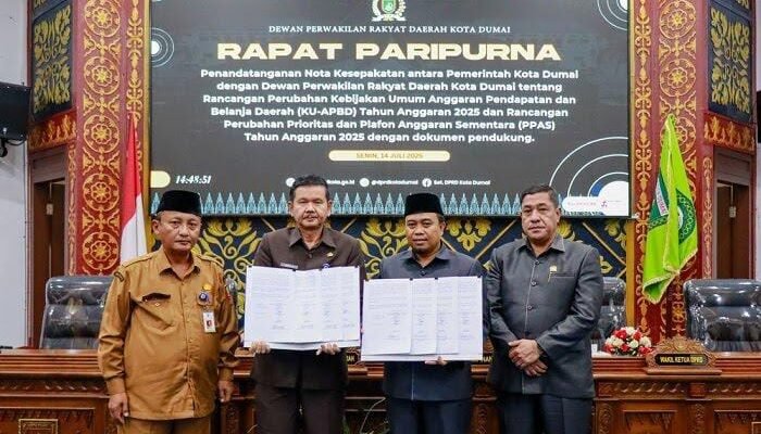 DPRD dan Pemko Dumai Sepakat, KU APBD Perubahan Naik Menjadi Rp2,34 Triliun