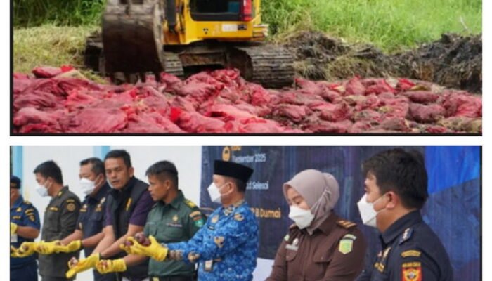 Pemusnahan Barang Bukti Tindak Pidana Kepabeanan di Dumai: Gagalkan Penyelundupan 24 Ton Bawang