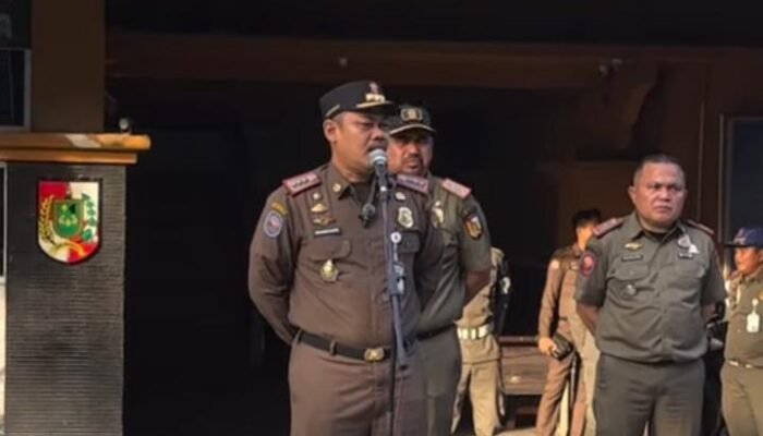Gelar Apel Penetapan dan Perubahan Kompi, Kasatpol PP Pekanbaru Tegaskan Langkah Tersebut Perkuat Koordinasi Antar Personel