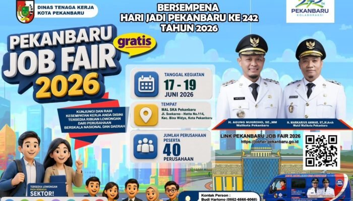 Pelamar Bisa Daftar Secara Online Dalam Pekanbaru Job Fair 2026