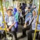 Dilepas Walikota dan Wawako, Pemko Pekanbaru Uji Coba Dua Bus Listrik