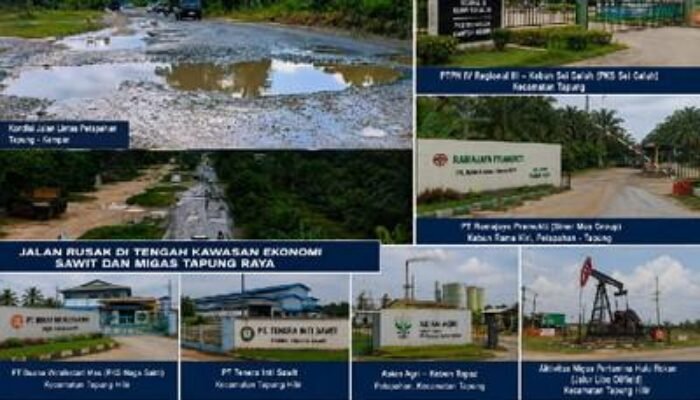 Dikepung Kawasan Industri Skala Besar, Infrastruktur di Tapung Masih Jadi Masalah Utama