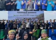 Peringati Hari Lingkungan Hidup Sedunia, PEHR Dumai, Polda Riau, Forkopimda dan DPD KNPI Dumai Lakukan Penanaman Mangrove
