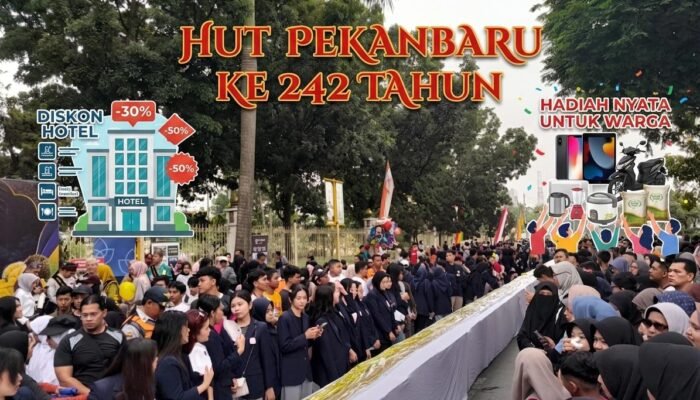 Tidak Hanya Kue Talam yang Pecahkah Rekor MURI, HUT Pekanbaru Juga Banyak Berikan Kado Nyata Bagi Warga