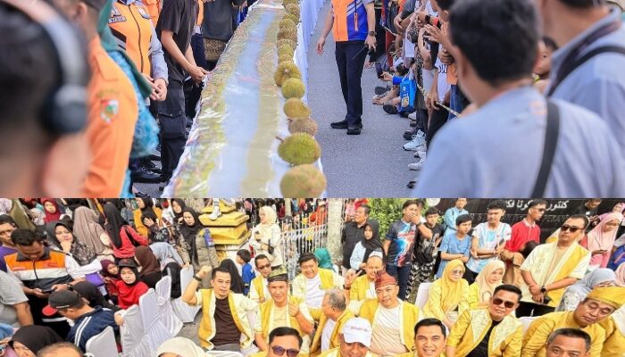 Festival Talam Durian HUT ke-242 Pekanbaru Pecahkan Rekor MURI