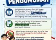 Hasil Seleksi Pemenuhan Kuota SMP Negeri Pekanbaru Diumumkan, Daftar Ulang Dimulai 6 Juli