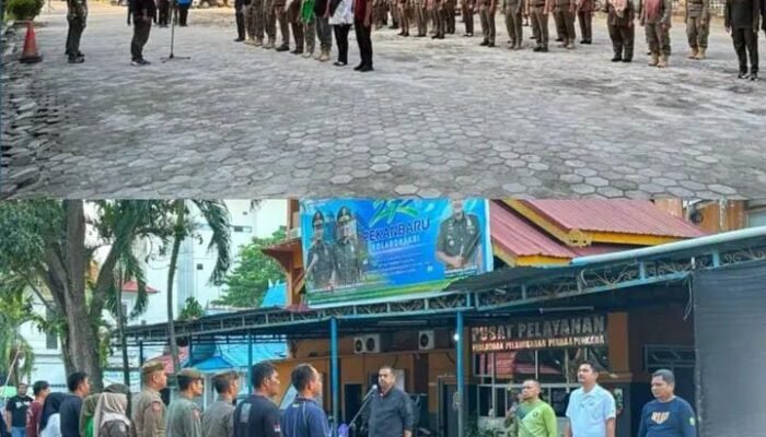 Pembinaan Disiplin, Satpol PP Pekanbaru Gelar Apel Pagi, Senam dan Lari