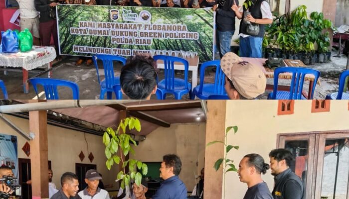 Dukung Lingkungan Lestari, Flobamora Dumai Komit Sokong Program Green Policing di HUT Polri ke-80