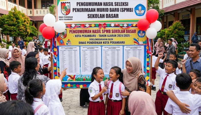 Disdik Kota Pekanbaru Umumkan Hasil SPMB SD, Walimurid Dihimbau Mendaftar Ulang Sesuai Jadwal